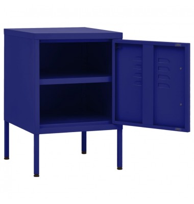  Naktinis staliukas, tamsiai mėlyna, 35x35x51cm, plienas - Naktinės spintelės - 4