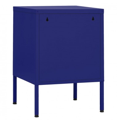  Naktinis staliukas, tamsiai mėlyna, 35x35x51cm, plienas - Naktinės spintelės - 5