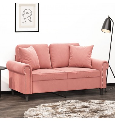  Pagalvėlės, 2vnt., rožinės spalvos, 40x40cm, aksomas - Dekoratyvinės pagalvėlės - 1