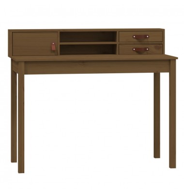  Rašomasis stalas, medaus rudas, 110x50x93cm, pušies masyvas - Rašomieji stalai - 2