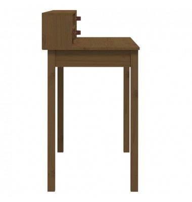  Rašomasis stalas, medaus rudas, 110x50x93cm, pušies masyvas - Rašomieji stalai - 7