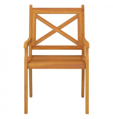  Lauko valgomojo kėdės, 3vnt., akacijos medienos masyvas - Lauko kėdės - 4