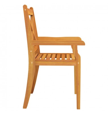  Lauko valgomojo kėdės, 3vnt., akacijos medienos masyvas - Lauko kėdės - 5