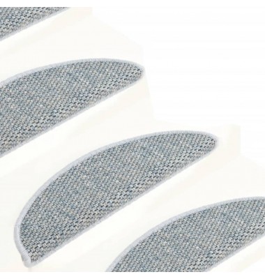  Lipnūs laiptų kilimėliai, 15vnt., mėlynos spalvos, 65x25cm - Laiptų kilimėliai - 4