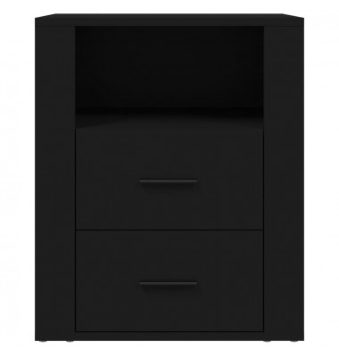  Naktinė spintelė, juodos spalvos, 50x36x60cm, apdirbta mediena - Naktinės spintelės - 6
