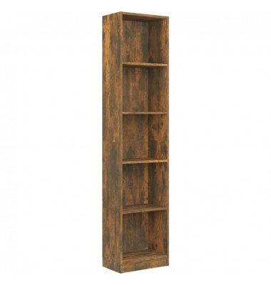  Spintelė knygoms, 5 aukštų, ąžuolo,40x24x175cm, mediena - Pastatomos lentynos, spintelės - 2