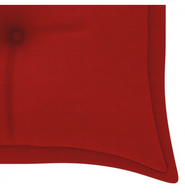  Batavia suoliukas su raudona pagalvėle, 150cm, tikmedis - Lauko suolai, suoliukai - 7