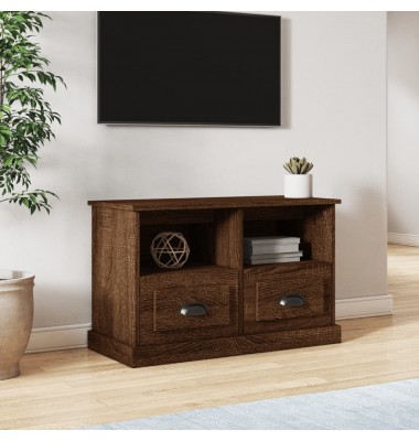  Televizoriaus spintelė, ruda ąžuolo, 80x35x50cm, mediena - TV spintelės - 1