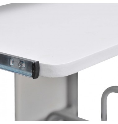  Kompiuterio stalas, baltas, 110x52x88,5cm, apdirbta mediena - Rašomieji stalai - 4