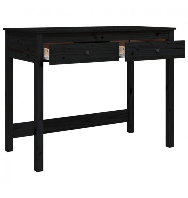  Rašomasis stalas su stalčiais, juodas, 100x50x78cm, pušis - Rašomieji stalai - 7