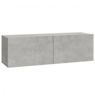  TV spintelių komplektas, 6 dalių, betono pilkas, mediena - TV spintelės - 6