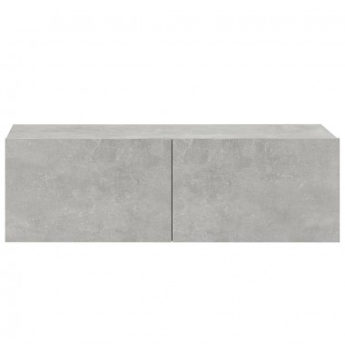  TV spintelių komplektas, 5 dalių, betono pilkas, mediena - TV spintelės - 10