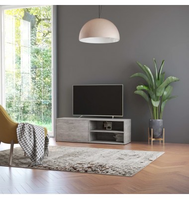  Televizoriaus spintelė, betono pilkos spalvos, 120x34x37cm, MDP - TV spintelės - 1