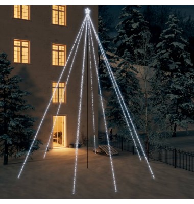  Kalėdų eglutės girlianda, 1300 šaltos baltos spalvos LED, 8m - Kalėdinės eglutės - 1