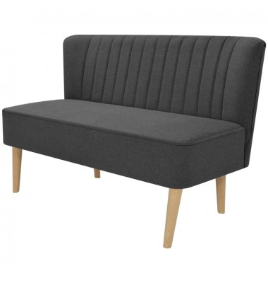  Sofa, tamsiai pilka, audinys, 117x55,5x77cm    - Sofos, sofos-lovos - 1