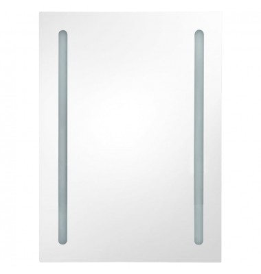  Veidrodinė vonios spintelė su LED apšvietimu, pilka, 50x13x70cm - Vonios spintelės, veidrodžiai - 4