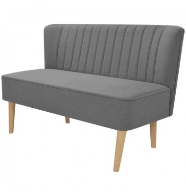  Sofa, audinys, 117x55,5x77cm, šviesiai pilka - Sofos, sofos-lovos - 1