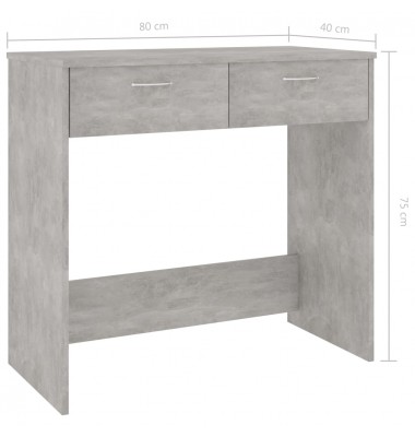  Rašomasis stalas, betono pilkos spalvos, 80x40x75cm, MDP - Rašomieji stalai - 6
