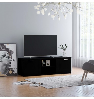  Televizoriaus spintelė, juodos spalvos, 120x34x37cm, MDP - TV spintelės - 1