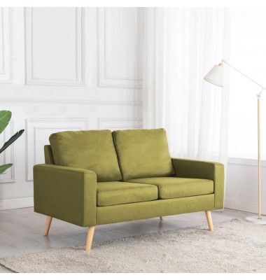  Dvivietė sofa, žalios spalvos, audinys - Sofos, sofos-lovos - 1