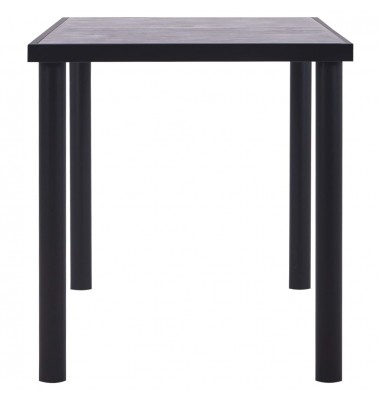  Valgomojo stalas, juodas ir betono pilkas, 140x70x75cm, MDF - Stalai - 3