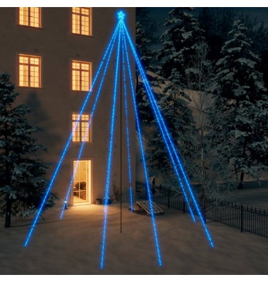  Kalėdų eglutės girlianda, 1300 mėlynos spalvos LED, 8m - Kalėdinės eglutės - 1