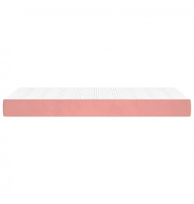  Spyruoklinis čiužinys, rožinės spalvos, 90x200x20cm, aksomas - Čiužiniai - 4