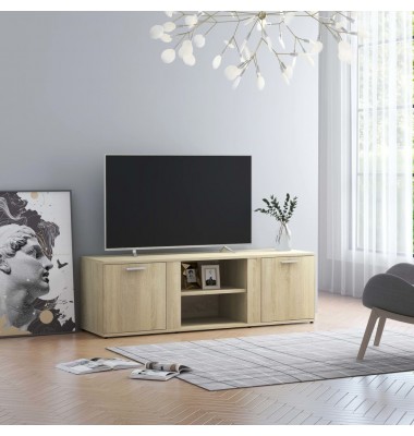  Televizoriaus spintelė, sonoma ąžuolo spalvos, 120x34x37cm, MDP - TV spintelės - 1