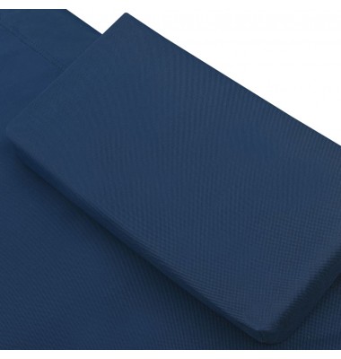  Lauko poilsio gultas su stogeliu ir pagalvėmis, mėlynos spalvos - Gultai, šezlongai - 5