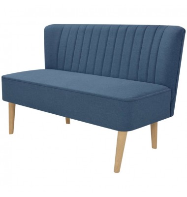 Sofa, audinys, 117 x 55,5 x 77 cm, mėlyna  - Sofos, sofos-lovos - 1