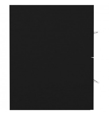Spintelė praustuvui, juodos spalvos, 41x38,5x48cm, MDP - Vonios spintelės, veidrodžiai - 5