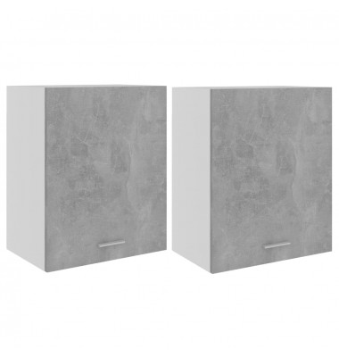  Pakabinamos spintelės, 2vnt., betono pilkos, 50x31x60cm, MDP - Virtuvės spintelės - 2