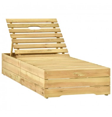  Saulės gultas, žaliai impregnuota pušies mediena - Gultai, šezlongai - 1