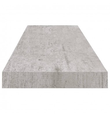  Pakabinamos lentynos, 2vnt., betono pilkos, 90x23,5x3,8cm, MDF - Pakabinamos lentynos, spintelės - 6