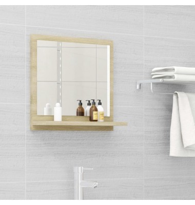  Vonios kambario veidrodis, ąžuolo spalvos, 40x10,5x37cm, MDP - Vonios spintelės, veidrodžiai - 1