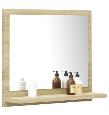  Vonios kambario veidrodis, ąžuolo spalvos, 40x10,5x37cm, MDP - Vonios spintelės, veidrodžiai - 3