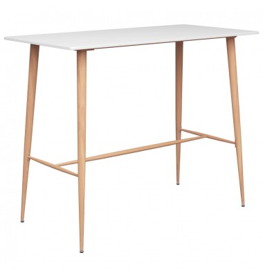  Baro stalas, baltos spalvos, 120x60x105cm - Stalai - 1