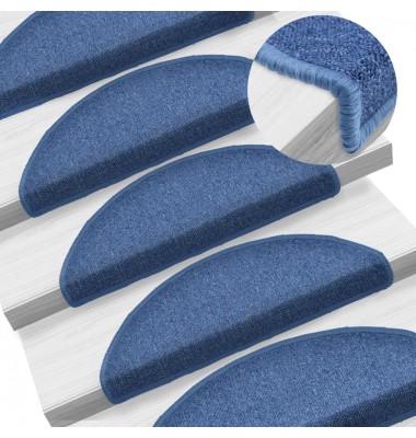  Kilimėliai laiptams, 15vnt., mėlynos spalvos, 65x24x4cm - Laiptų kilimėliai - 1