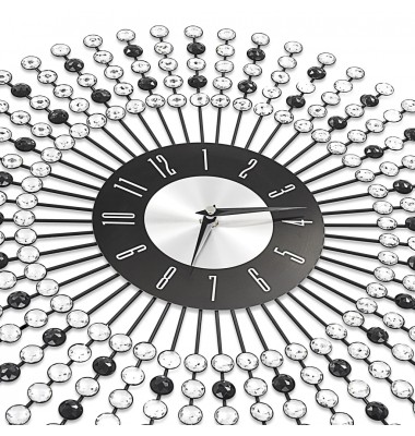  Sieninis laikrodis, juodos spalvos, 43 cm, metalas - Laikrodžiai - 4