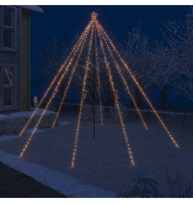  Kalėdų eglutės girlianda-krioklys, 800 LED lempučių, 5m - Kalėdinės eglutės - 1