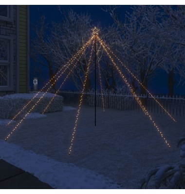  Kalėdų eglutės girlianda-krioklys, 576 LED lemputės, 3,6m - Kalėdinės eglutės - 1