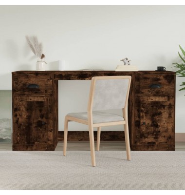  Rašomasis stalas su spintele, dūminio ąžuolo, apdirbta mediena - Rašomieji stalai - 1