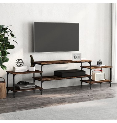  Televizoriaus spintelė, dūminio ąžuolo, 197x35x52cm, mediena - TV spintelės - 1
