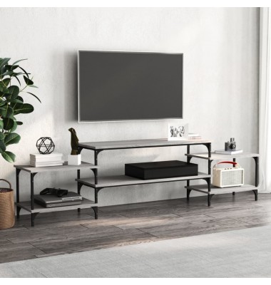  Televizoriaus spintelė, pilka ąžuolo, 197x35x52cm, mediena - TV spintelės - 1