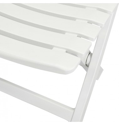  Sulankstomas bistro baldų komplektas, 3d., baltas, plastikas - Lauko baldų komplektai - 4