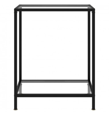  Konsolinis staliukas, skaidrus, 60x35x75cm, grūdintas stiklas - Žurnaliniai staliukai - 2