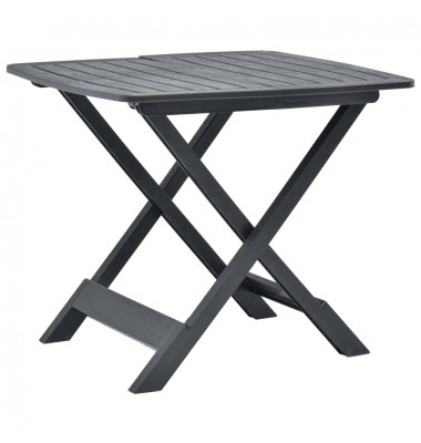  Sulankstomas sodo stalas, antracito, 79x72x70cm, plastikas - Lauko stalai, staliukai - 1