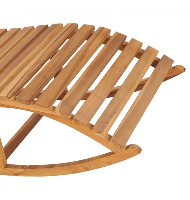  Supamas saulės gultas su čiužiniu, tikmedžio medienos masyvas - Gultai, šezlongai - 7