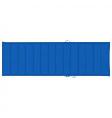  Dvivietis saulės gultas su mėlynos spalv. pagal., impreg. pušis - Gultai, šezlongai - 6