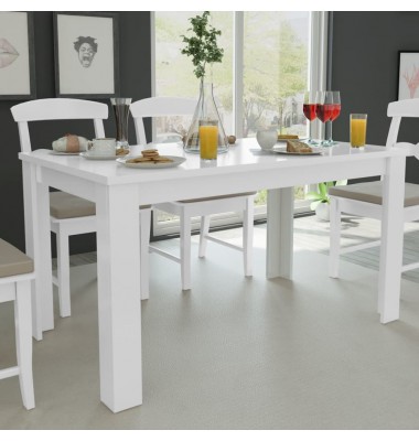  Valgomojo stalas, 140 x 80 x 75 cm, baltas - Stalai - 1